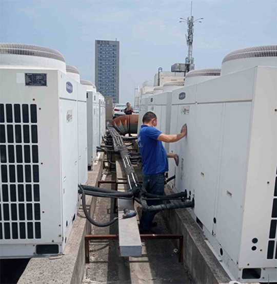 新晃中央空调制热和不制冷系统维修方法